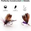 Fly Fishing Poppers  Topwater Fishing Lures  Dry Flies Nymphs Fly Fishing Flies Kit - Image 5