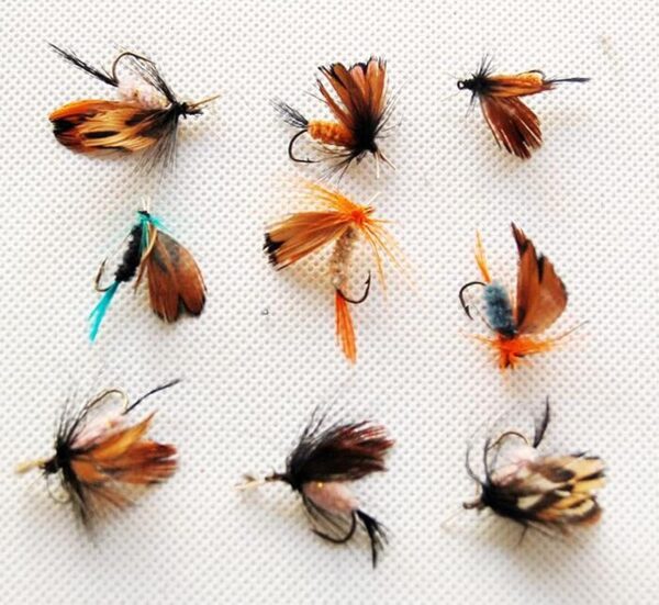 Fly Fishing Flies Kit-12pcs Handmade Various Dry Flies Nymphs Fly Fishing Flies Kit - Image 3