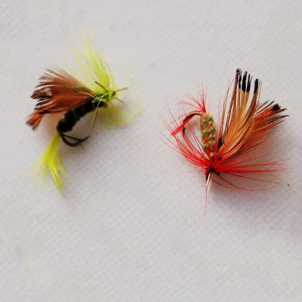 Fly Fishing Flies Kit-12pcs Handmade Various Dry Flies Nymphs Fly Fishing Flies Kit - Image 4