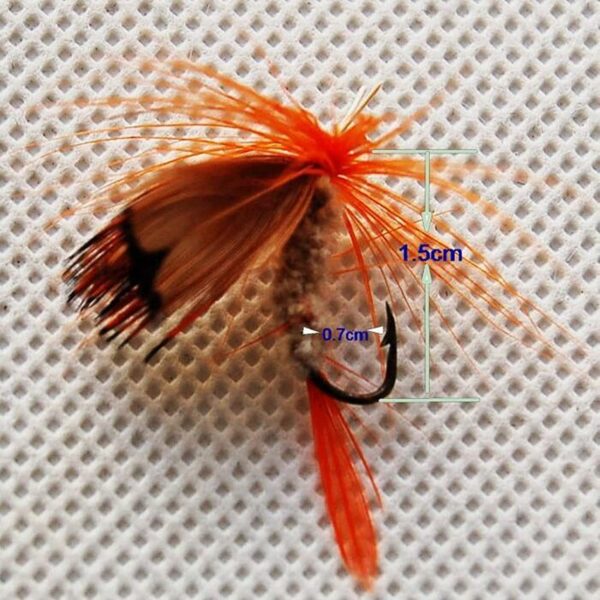 Fly Fishing Flies Kit-12pcs Handmade Various Dry Flies Nymphs Fly Fishing Flies Kit - Image 5