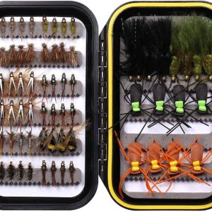 Fly Fishing Flies Assortment 28/64/92/120pcs Dry Flies Nymphs Fly Fishing Flies Kit