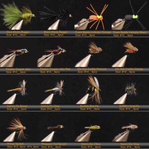 Fly Fishing Flies Assortment 28/64/92/120pcs Dry Flies Nymphs Fly Fishing Flies Kit