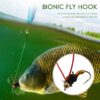 64pcs Dry Flies Bass Salmon Trouts Flies Nym Dry Flies Nymphs Fly Fishing Flies Kit - Image 3