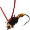 64pcs Dry Flies Bass Salmon Trouts Flies Nym Dry Flies Nymphs Fly Fishing Flies Kit - Image 5