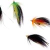4pcs Fly Fishing Hose Flying Cones Heads Fis Dry Flies Nymphs Fly Fishing Flies Kit