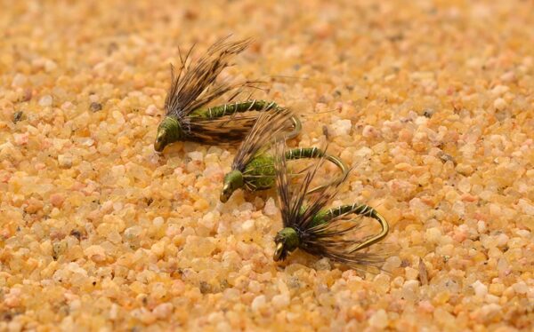 1 Dozen Hen & Olive Nymph Flies Soft Hac Dry Flies Nymphs Fly Fishing Flies Kit - Image 2