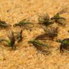 1 Dozen Hen & Olive Nymph Flies Soft Hac Dry Flies Nymphs Fly Fishing Flies Kit - Image 3
