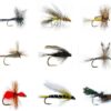 Fly Fishing Lures Assortment  16 Wet & Dry F Dry Flies Nymphs Fly Fishing Flies Kit