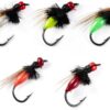 5pcs Fly Fishing Flies Mosquito Classic Fly  Dry Flies Nymphs Fly Fishing Flies Kit