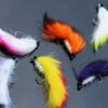 6 pcs/lot 6 Colors Assorted Zonker Streamers Dry Flies Nymphs Fly Fishing Flies Kit - Image 5