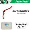 San Juan Worm 6 Pc Trout Fly Fishing Set Dry Flies Nymphs Fly Fishing Flies Kit - Image 2