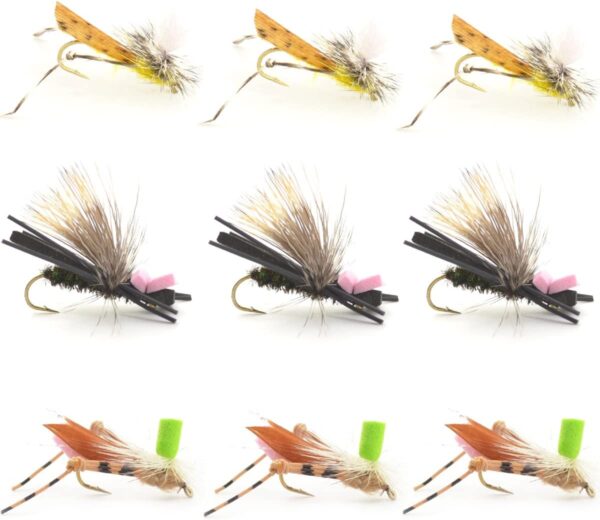 Dropper Hopper Grasshopper Trout Fly Fishing Dry Flies Nymphs Fly Fishing Flies Kit