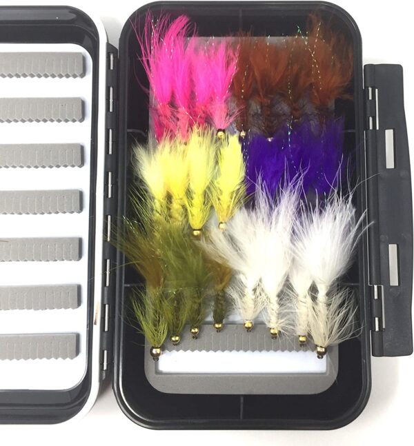 Fly Fishing Assortment Bead Head Wooly Bug Dry Flies Nymphs Fly Fishing Flies Kit - Image 2