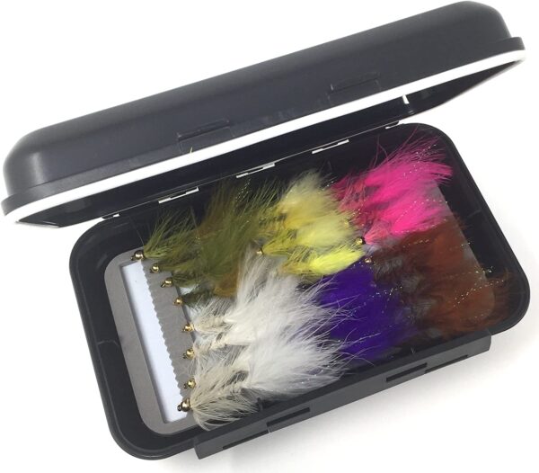 Fly Fishing Assortment Bead Head Wooly Bug Dry Flies Nymphs Fly Fishing Flies Kit - Image 3