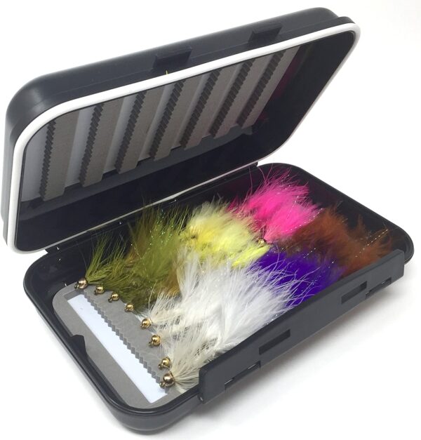 Fly Fishing Assortment Bead Head Wooly Bug Dry Flies Nymphs Fly Fishing Flies Kit - Image 5