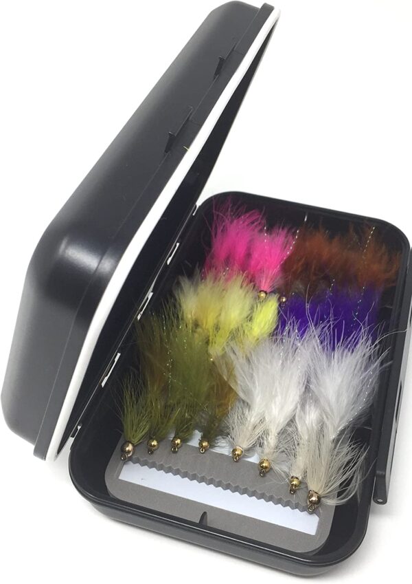 Fly Fishing Assortment Bead Head Wooly Bug Dry Flies Nymphs Fly Fishing Flies Kit - Image 6