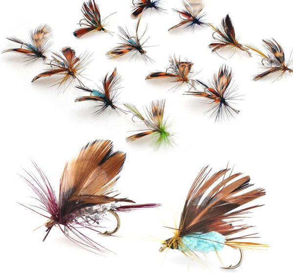 Fly Fishing Fly Kit with Tackle Dry/Wet Fly  Dry Flies Nymphs Fly Fishing Flies Kit