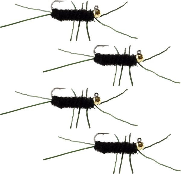 Tungsten Bead Jigged Pat's Rubber Legs Nymph Dry Flies Nymphs Fly Fishing Flies Kit