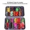Insects Flies Fly Fishing Lures  Bait High C Dry Flies Nymphs Fly Fishing Flies Kit - Image 3