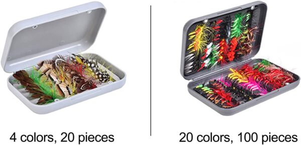 Insects Flies Fly Fishing Lures  Bait High C Dry Flies Nymphs Fly Fishing Flies Kit - Image 4