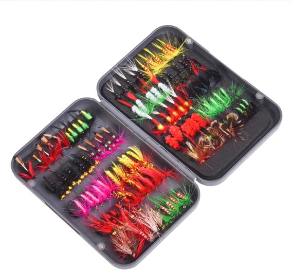 Insects Flies Fly Fishing Lures  Bait High C Dry Flies Nymphs Fly Fishing Flies Kit - Image 8