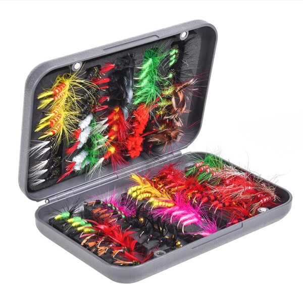 Insects Flies Fly Fishing Lures  Bait High C Dry Flies Nymphs Fly Fishing Flies Kit - Image 9