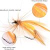 Fly Fishing Flies Kit with Box  Dry Wet Flie Dry Flies Nymphs Fly Fishing Flies Kit - Image 5