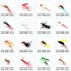 Fly Fishing Flies Kit with Box  Dry Wet Flie Dry Flies Nymphs Fly Fishing Flies Kit - Image 7
