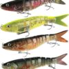 Fishing Lures for Bass Trout Segmented Multi  Fishing Artificial Bait Soft Plastic Lures