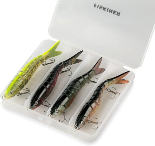 Fishing Lures for Bass Trout Segmented Multi  Fishing Artificial Bait Soft Plastic Lures - Image 2