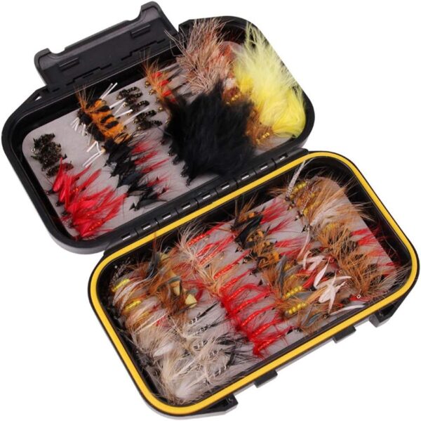 40/72/100/120Pcs Fishing Flies Essential Nym Dry Flies Nymphs Fly Fishing Flies Kit