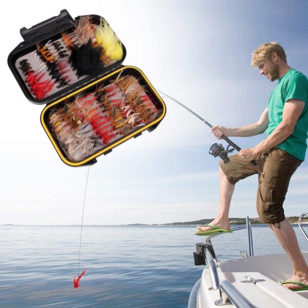 40/72/100/120Pcs Fishing Flies Essential Nym Dry Flies Nymphs Fly Fishing Flies Kit - Image 3