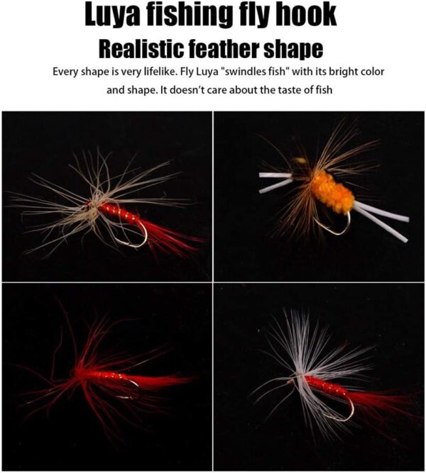 40/72/100/120Pcs Fishing Flies Essential Nym Dry Flies Nymphs Fly Fishing Flies Kit - Image 5