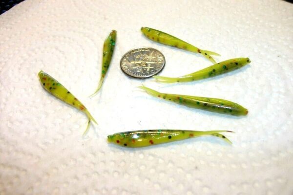 100-1 1/2 Crappie panfish-Trout-Minnow jig-g Fishing Artificial Bait Soft Plastic Lures"