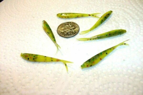 100-1 1/2 Crappie panfish-Trout-Minnow jig-g Fishing Artificial Bait Soft Plastic Lures" - Image 2