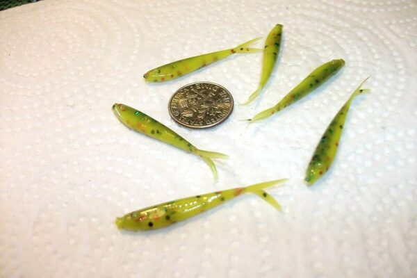 200-1 1/2 Micro Crappie panfish-shad Minnow- Fishing Artificial Bait Soft Plastic Lures" - Image 3