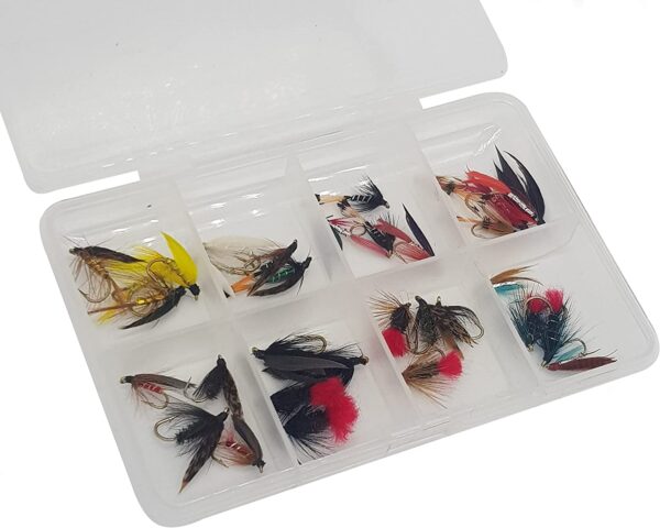 Fly Fishing 32 Wet Selection Flies Sizes 10  Dry Flies Nymphs Fly Fishing Flies Kit