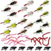BH Woolly Worm and Squirmy Wormy Fly Fishing Dry Flies Nymphs Fly Fishing Flies Kit