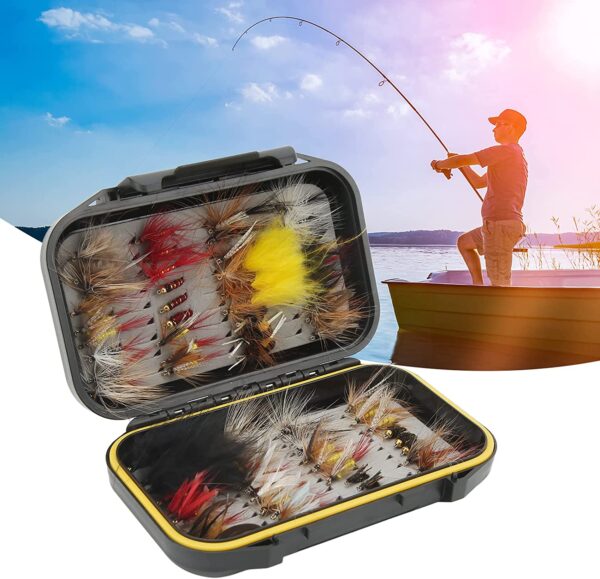 Fly Fishing Lure Design Fly Fishing Tackle w Dry Flies Nymphs Fly Fishing Flies Kit - Image 2