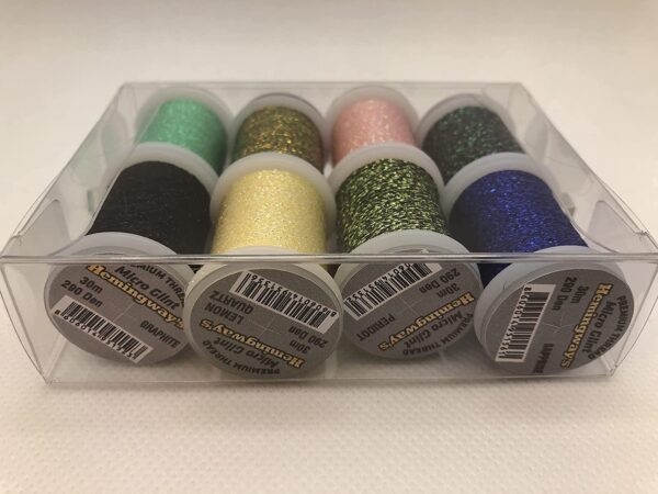 Thread Bearskin Outfitters Micro Glint / Per Dry Flies Nymphs Fly Fishing Flies Kit - Image 6