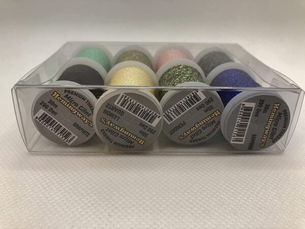 Thread Bearskin Outfitters Micro Glint / Per Dry Flies Nymphs Fly Fishing Flies Kit - Image 7