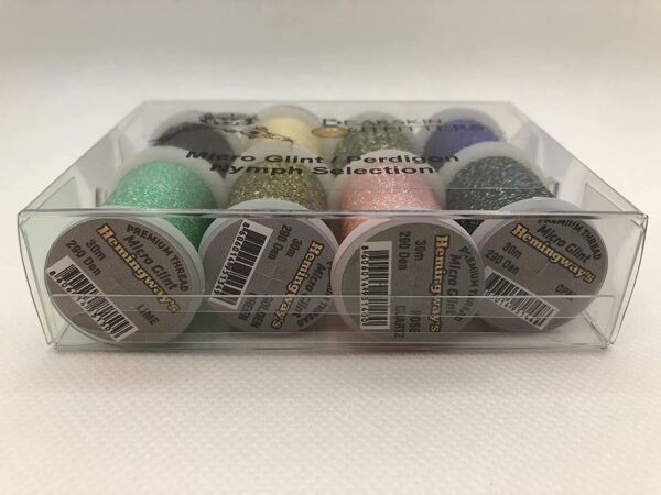 Thread Bearskin Outfitters Micro Glint / Per Dry Flies Nymphs Fly Fishing Flies Kit - Image 8