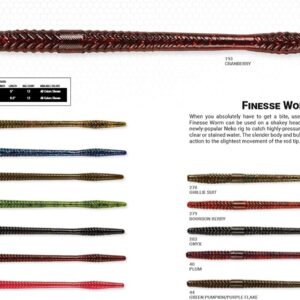 YUM Finesse Worm Soft Plastic Bait Worm Bait  Fishing Artificial Bait Soft Plastic Lures