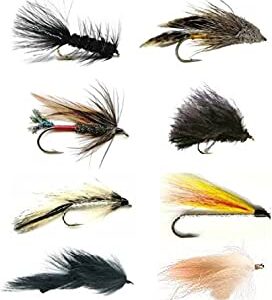 Feeder Creek Fly Fishing Streamer Assortment Dry Flies Nymphs Fly Fishing Flies Kit