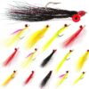 - 15 PC Clouser Minnow Flies Assortment Dry Flies Nymphs Fly Fishing Flies Kit