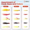 - 15 PC Clouser Minnow Flies Assortment Dry Flies Nymphs Fly Fishing Flies Kit - Image 2