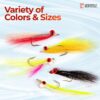 - 15 PC Clouser Minnow Flies Assortment Dry Flies Nymphs Fly Fishing Flies Kit - Image 5