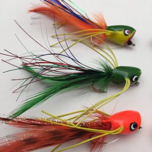 Fly Fishing Jazzy Poppers Selection  Set of  Dry Flies Nymphs Fly Fishing Flies Kit