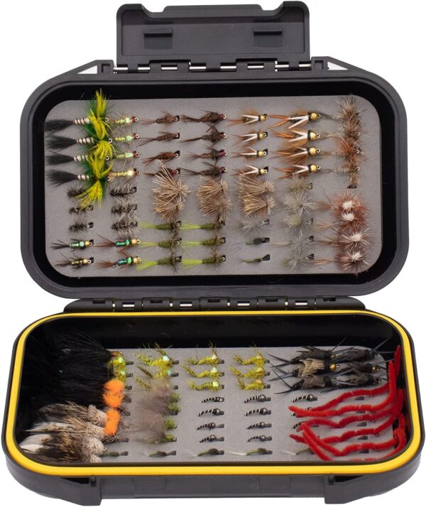 32/64/124 Premium Hand-Tied Dry Flies  Nym Dry Flies Nymphs Fly Fishing Flies Kit - Image 2