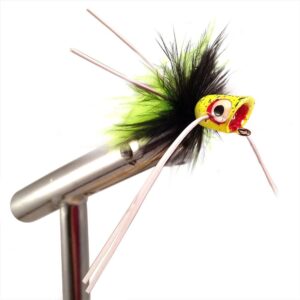 Fly Fishing Concave Face Mini Panfish Popper Dry Flies Nymphs Fly Fishing Flies Kit